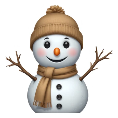 snowman with outfits (no carrot) sticker