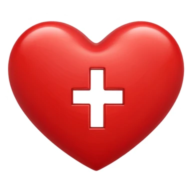 heart with plus on it sticker