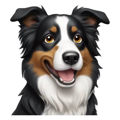 Border collie dog sticker