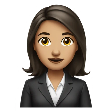 Diplomat girl brunette sticker