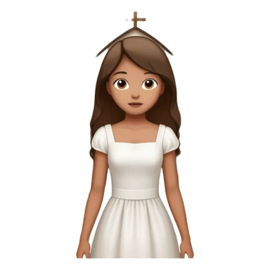 girl go to the church sticker