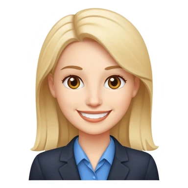 female HR manager sticker