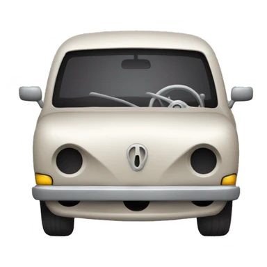 Un squelette automobile  Des ossements assemblés avec une précision morbide forment le cadre de cette voiture macabre. sticker