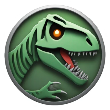 Jurassic park logo sticker