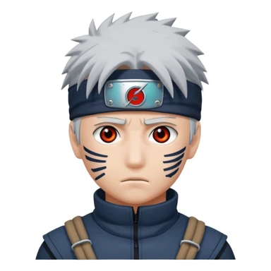 Kakashi hatake in sharingan eyes sticker