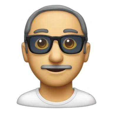 Zemmour avec des lunettes de soleil pixel sticker
