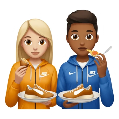 i want two person nicke eatche athore sticker