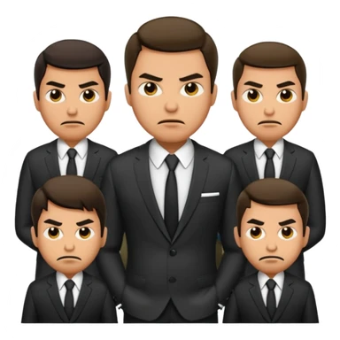 joseph's 10 brothers from bible story with jealous angry faces sticker