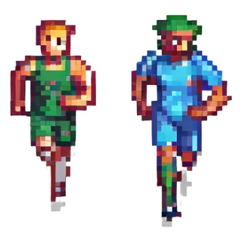 man athlete running sticker