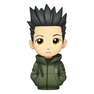 Shikamaru Nara face chibi version sticker