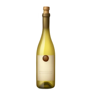 Bottle of white wine sticker