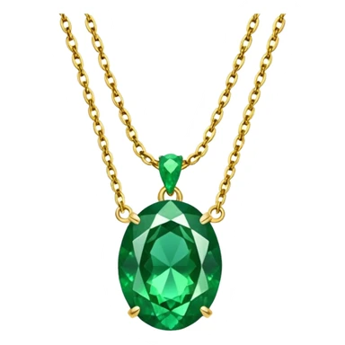 full emerald necklace sticker