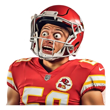 Patrick mahomes crying sticker