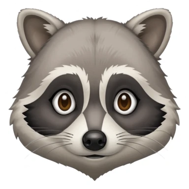 a sick raccoon  sticker