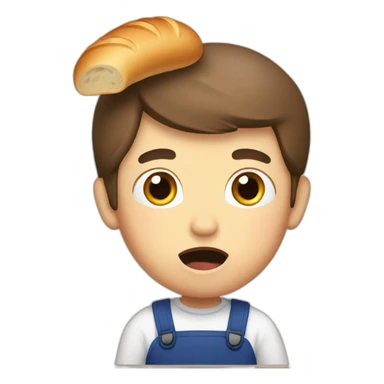 french bread shocked sticker