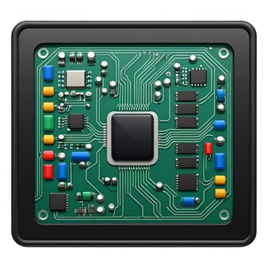 carte électronique qui communiquent sticker