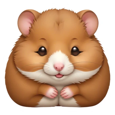 Meme-Worthy Cute Sleeping Brown Hamster Portrait Emoji, Head resting peacefully with a contented smile, showcasing a delightfully compact build and a luxuriously soft rich brown fur, eyes shut in a serene nap, Simplified yet hilariously adorable features, highly detailed, glowing with a soft, drowsy light, high shine, relaxed and utterly lovable, stylized with an air of playful laziness, bright and heartwarming, soft glowing outline, capturing the essence of a comically sleepy hamster, so meme-worthy it feels like it could instantly become the next viral sensation of adorable slumber! sticker