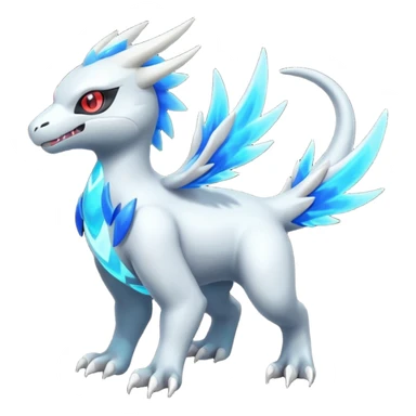 Neon Vibrant Pulsating Trail-glowing Chromatic Trico-Absol-Salamence-Silvally-fusion-hybrid sticker