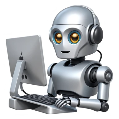 AIOps robot monitoring computer systems sticker