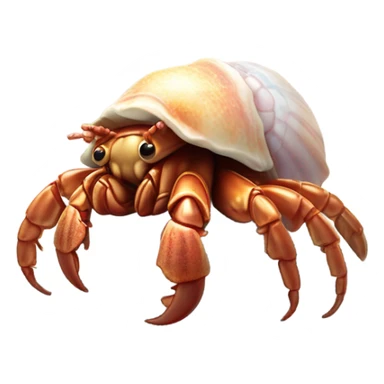 Hermit crab in heaven sticker