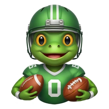 Frog football  sticker