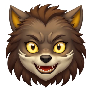 girl werewolf sticker