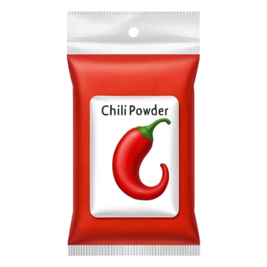 Chilli powder packet sticker