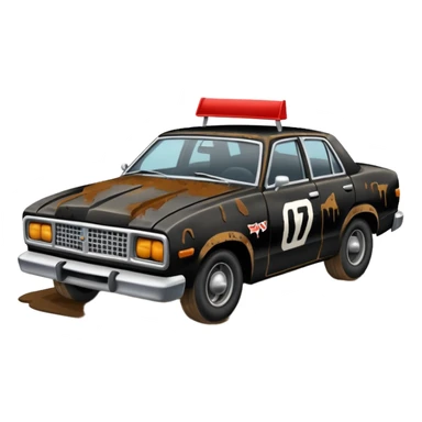 demolition derby sedan sticker