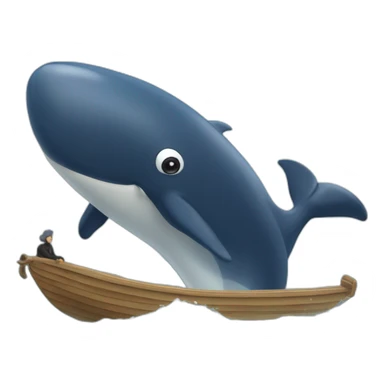zemmour sur une baleine sticker