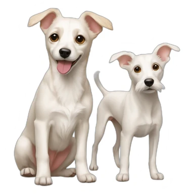 Maltese dog and podenco sticker