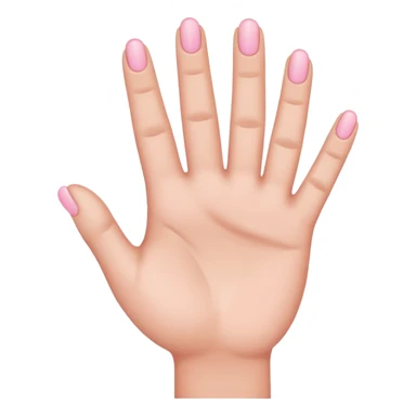 Should be like a simple hand emoji where the hands form an equilateral triangle with the two thumbs forming the top side and then the remaining four fingers on each hands meet at the middle going down. sticker