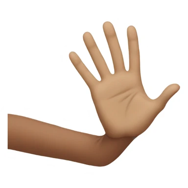 hand reaching out expectingly sticker