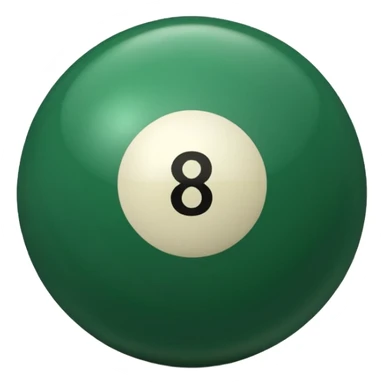 green billiard ball 7 number sticker