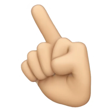 A hand with a finger pointing to the screen with a stop on it  sticker