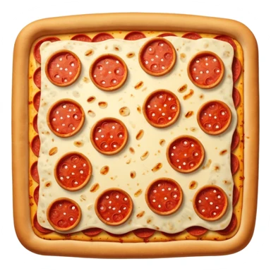 square pepperoni pizz sticker