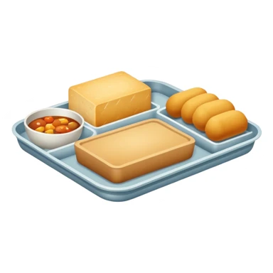 rectangle tray meal sticker