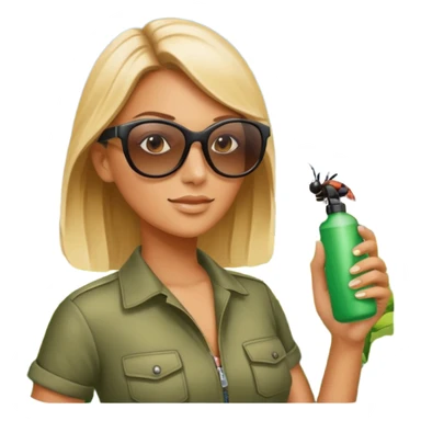 inscticiding woman sticker