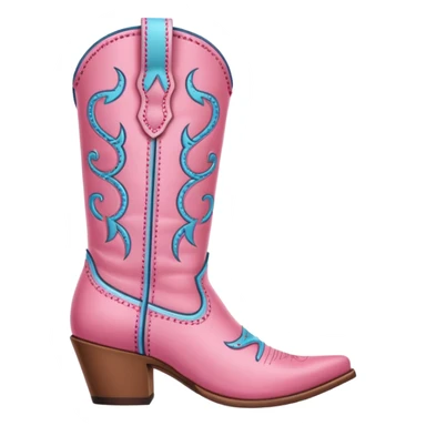pink cowgirl boot sticker