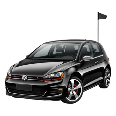 black golf mk7 2016 sticker