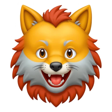 Tráeme una imagen de un lobo enojado sticker