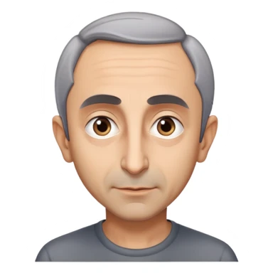 portrait of Eric Zemmour, neutral expression sticker