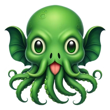 cute smiling Cthulhu sticker