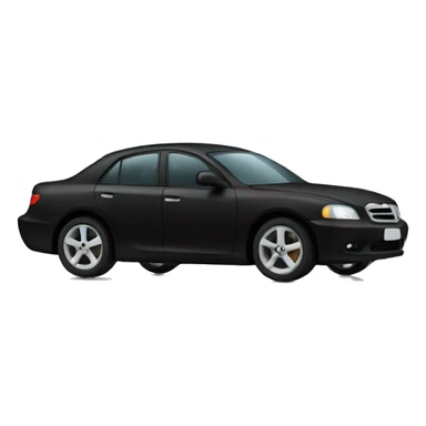 black car with lights sticker