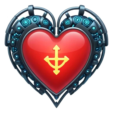 Cyber Sigilism heart sticker