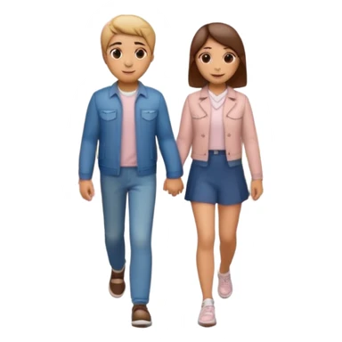 3D emoji-style of two roads merging into one 💞, with cherry blossoms 🌸, floating hearts 💕, soft sunset sky 🌅, and a couple walking hand-in-hand 👩‍❤️‍👨. Romantic and aesthetic vibe sticker