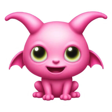 pink big fat Valentine Imp sticker