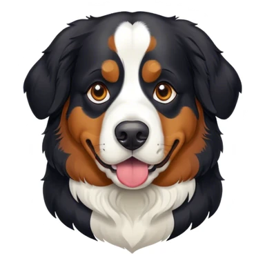 Bernese mountain dog banker sticker