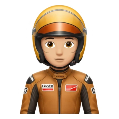 motorcycle racer with full face helmet sticker