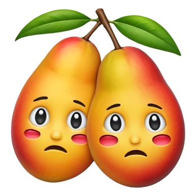 Mango heartbroken emoji  sticker