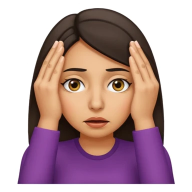 Nervous Latina woman peeking from behind fingers covering eyes  sticker